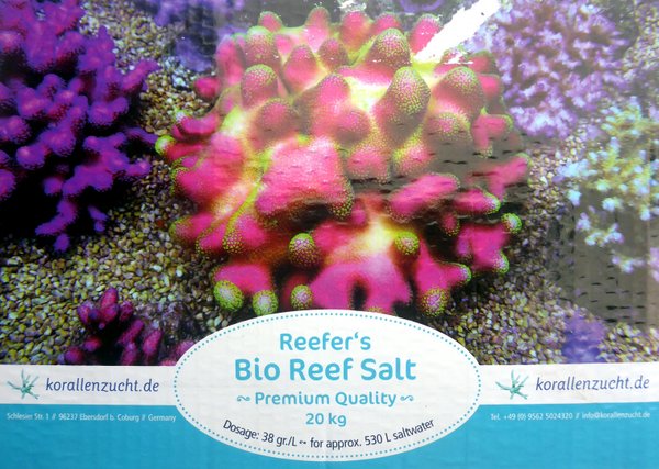 Korallenzucht Reefers Bio Reef Salt 20kg